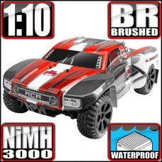 BLACKOUT SC 1/10 SCALE BRUSHED SHORT COURSE TRUCK - Red