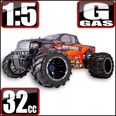 RAMPAGE MT V3 1/5 SCALE GAS TRUCK - Orange/Black